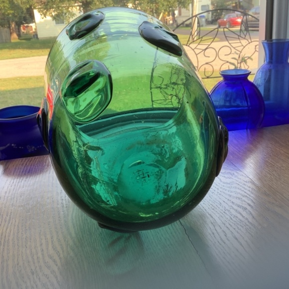 Stunning MCM 10” Murano Ice Bucket Vase - Picture 3 of 9